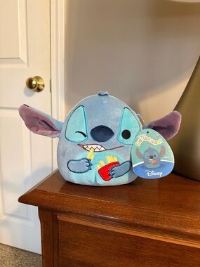Disney Stitch Squishmallow Plush with Fries